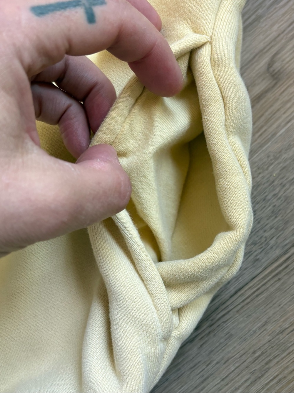 TNA Mega Quarter-Zip Soft Yellow Pullover Sweatshirt - Picture 9 of 13